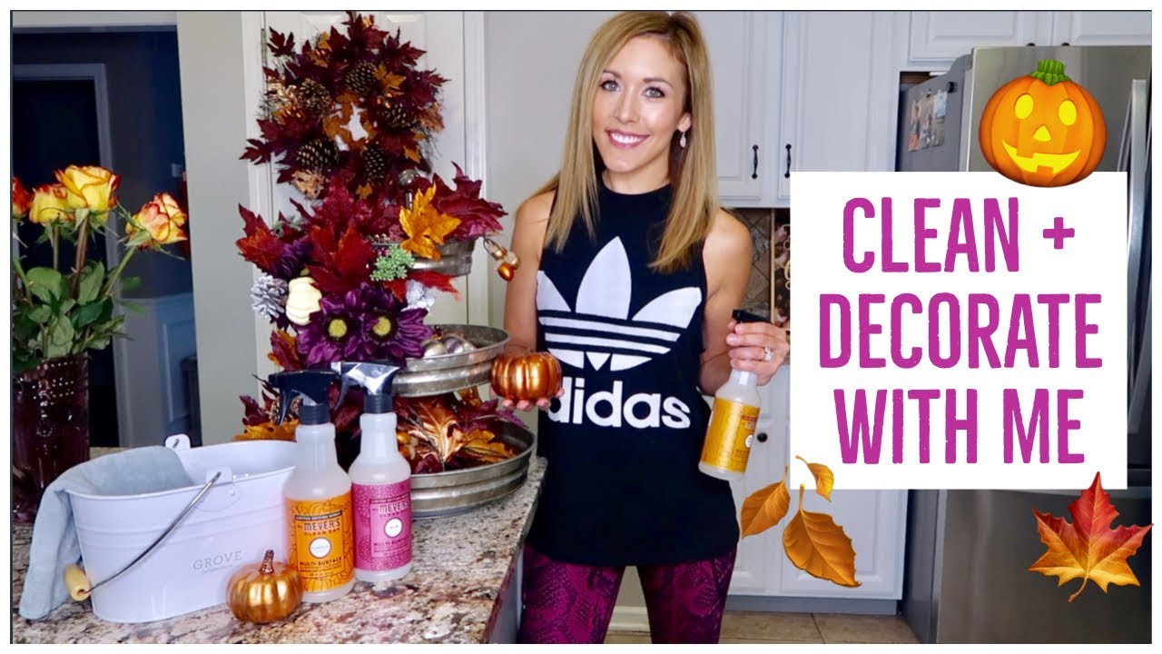 CLEAN + DECORATE WITH ME ✨🎃🍁🍂 | NEW FALL DECOR 2018 | Brianna K