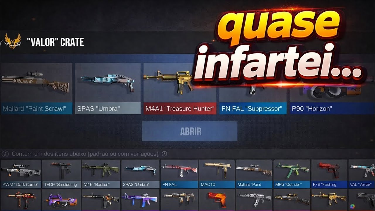 Quase infartei nesse open case no Standoff 2