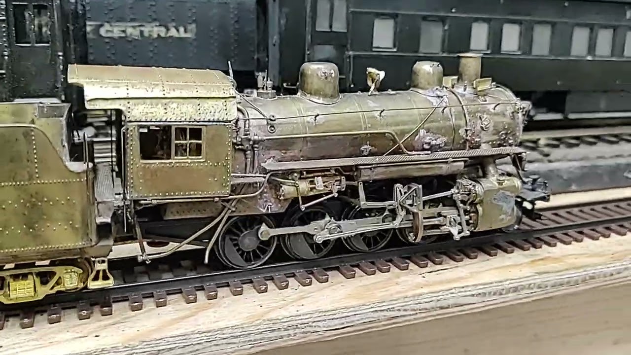 Vintage S scale / gauge brass Consolidation steam engine by S Scale Locomotive & Supply 1978
