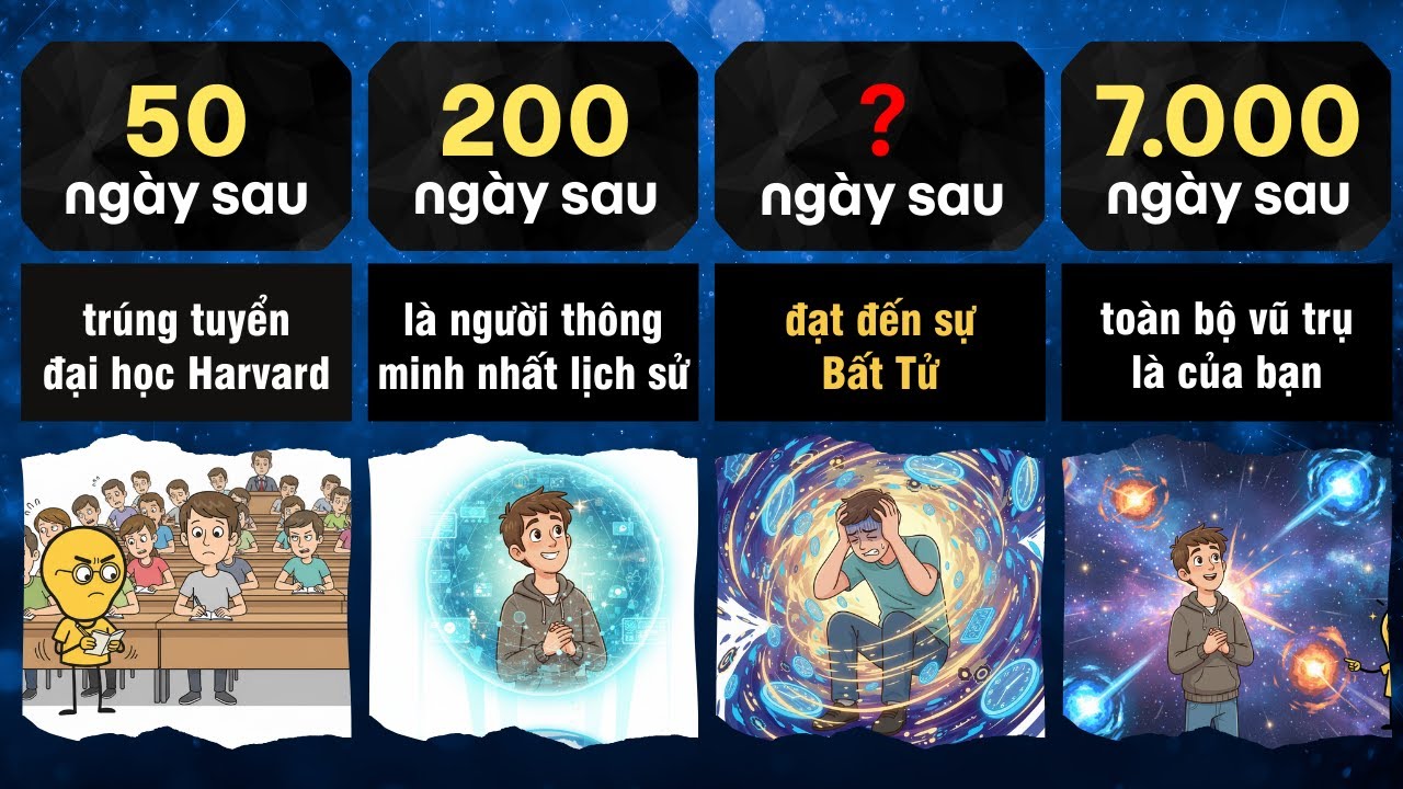 Dòng Thời Gian: Nếu mỗi ngày bạn tăng 1 IQ, điều gì sẽ sảy ra ?