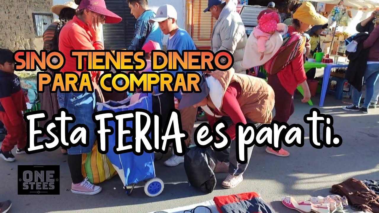 Visitando una FERIA en la que no se compra ni se vende - FERIA DEL TRUEQUE en EL ALTO 🇧🇴