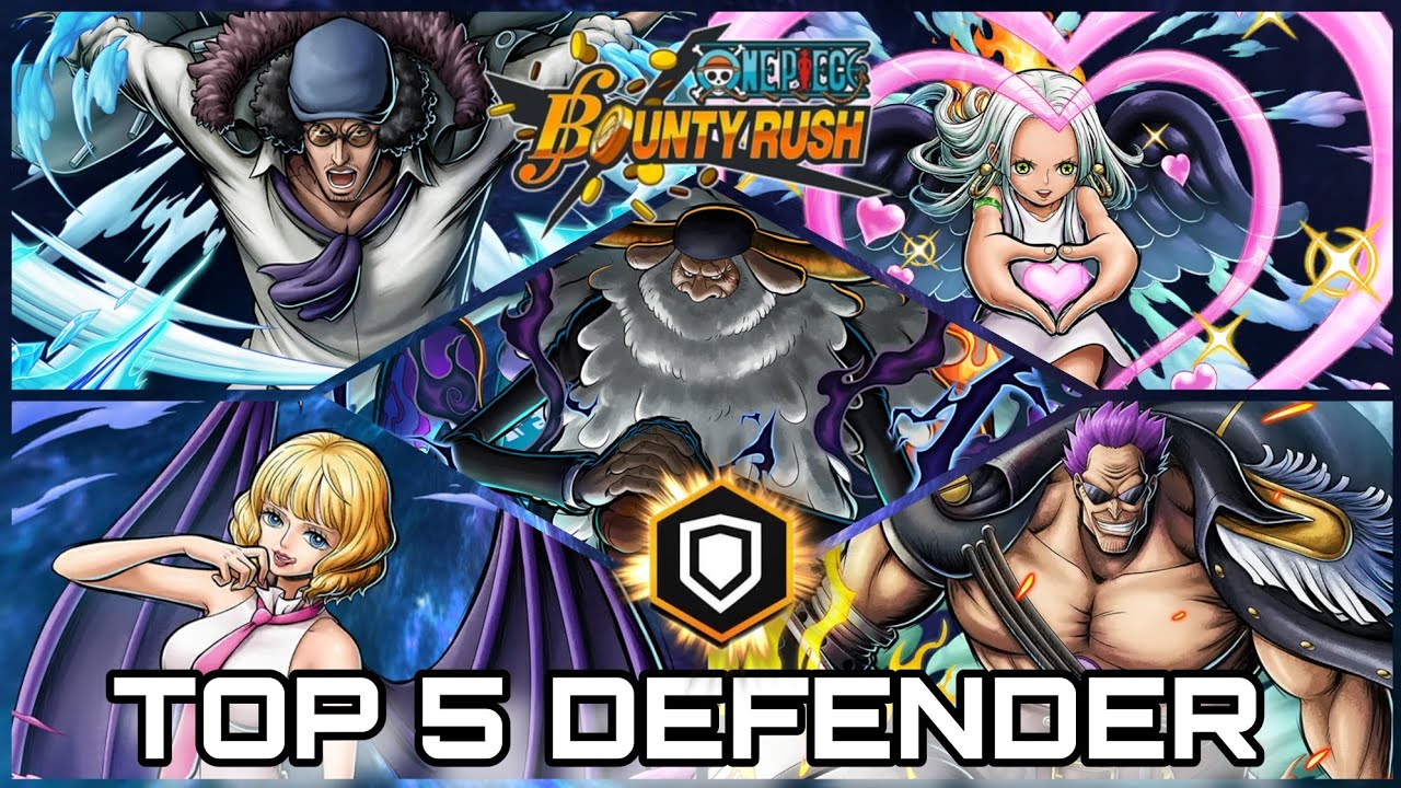 TOP 5 BEST DEFENDERS IN ONE PIECE BOUNTY RUSH RIGHT NOW! - OPBR DEFENDER META TIERLIST!