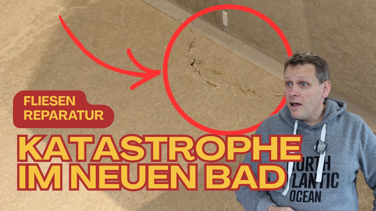 Schock im neuen Bad! Fliese zerstört, jetzt wieder wie neu