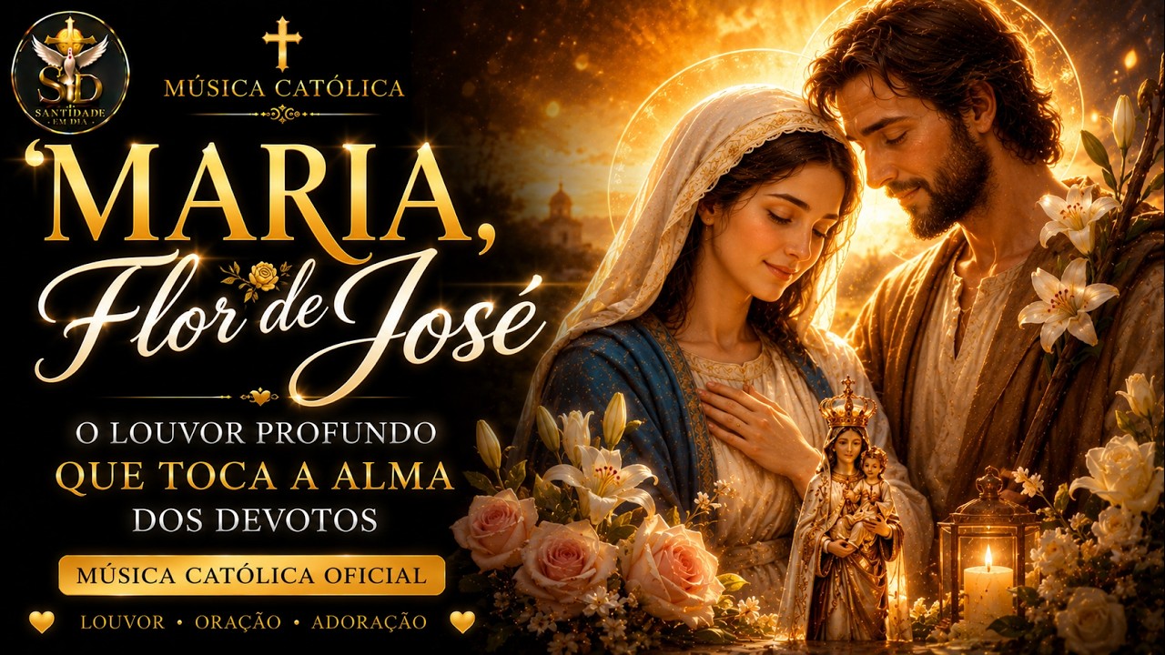 🌹 Maria, Flor de José | Louvor Católico Profundo que Toca a Alma 🙏 #musicacatolica #maria #louvor