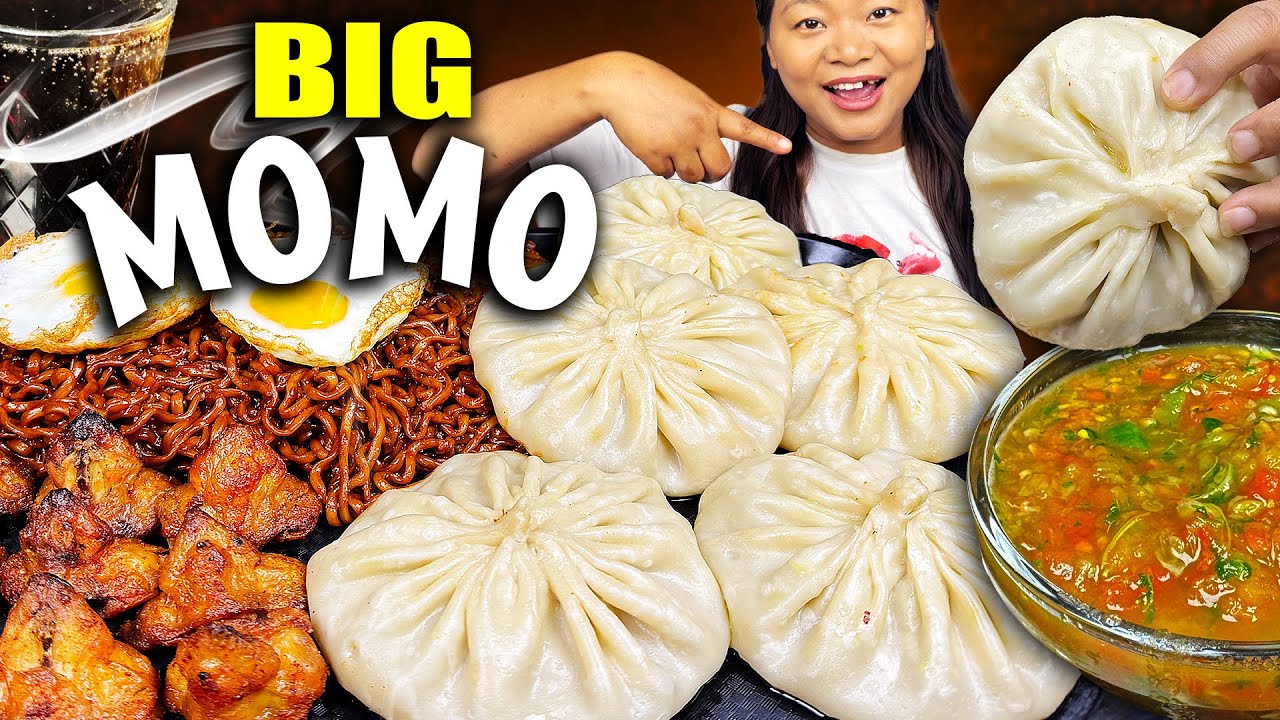 Biggest Juiciest Momo in Nepal?! + Spicy Black Bean & Chicken Diamond Mukbang! 🔥