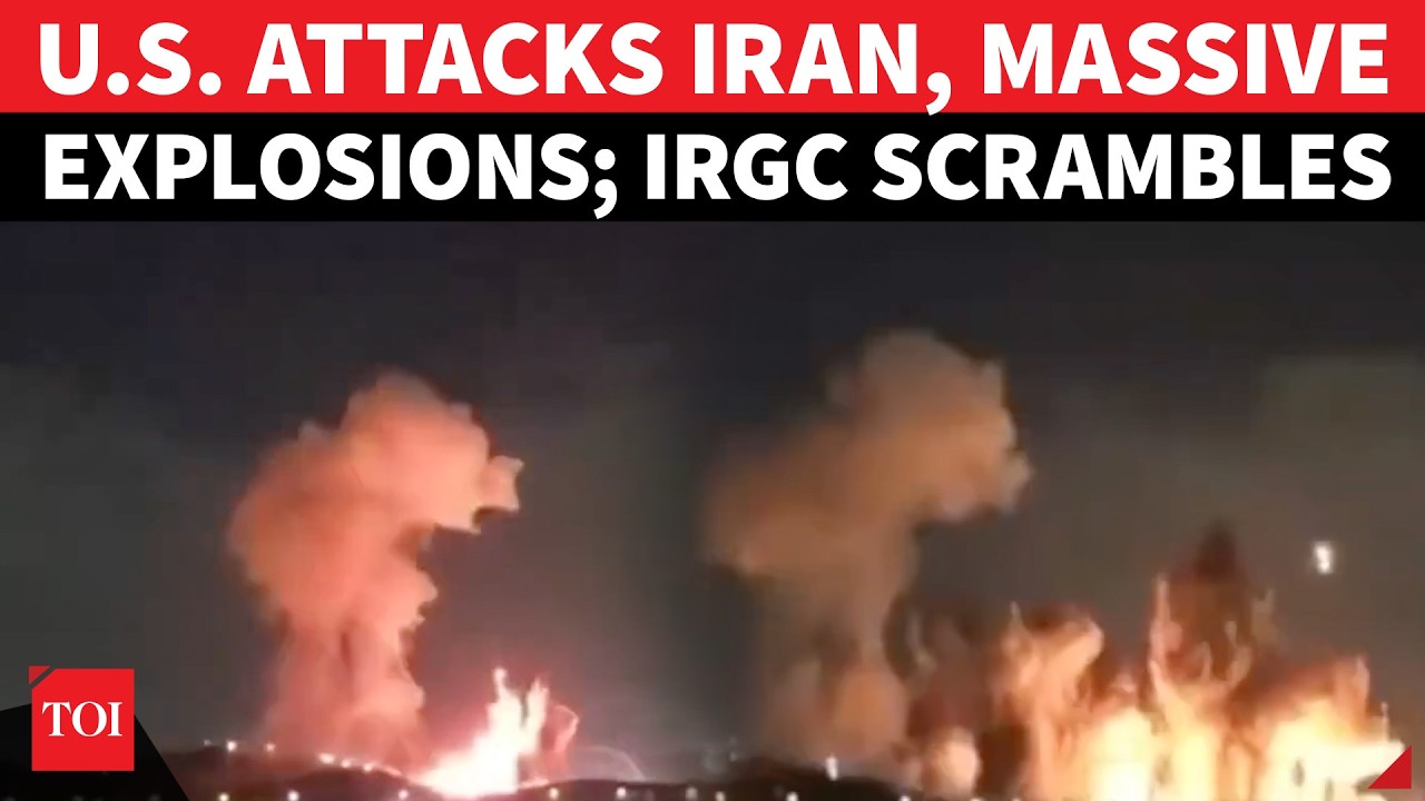 US Strikes Iran In Major 'REVENGE OPERATION'; Massive Explosions Heard, IRGC Gets Into Action