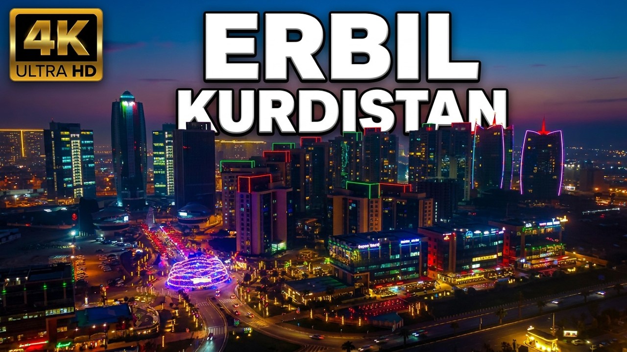 Empire World 4K Drone Winter Festival ERBIL KURDISTAN