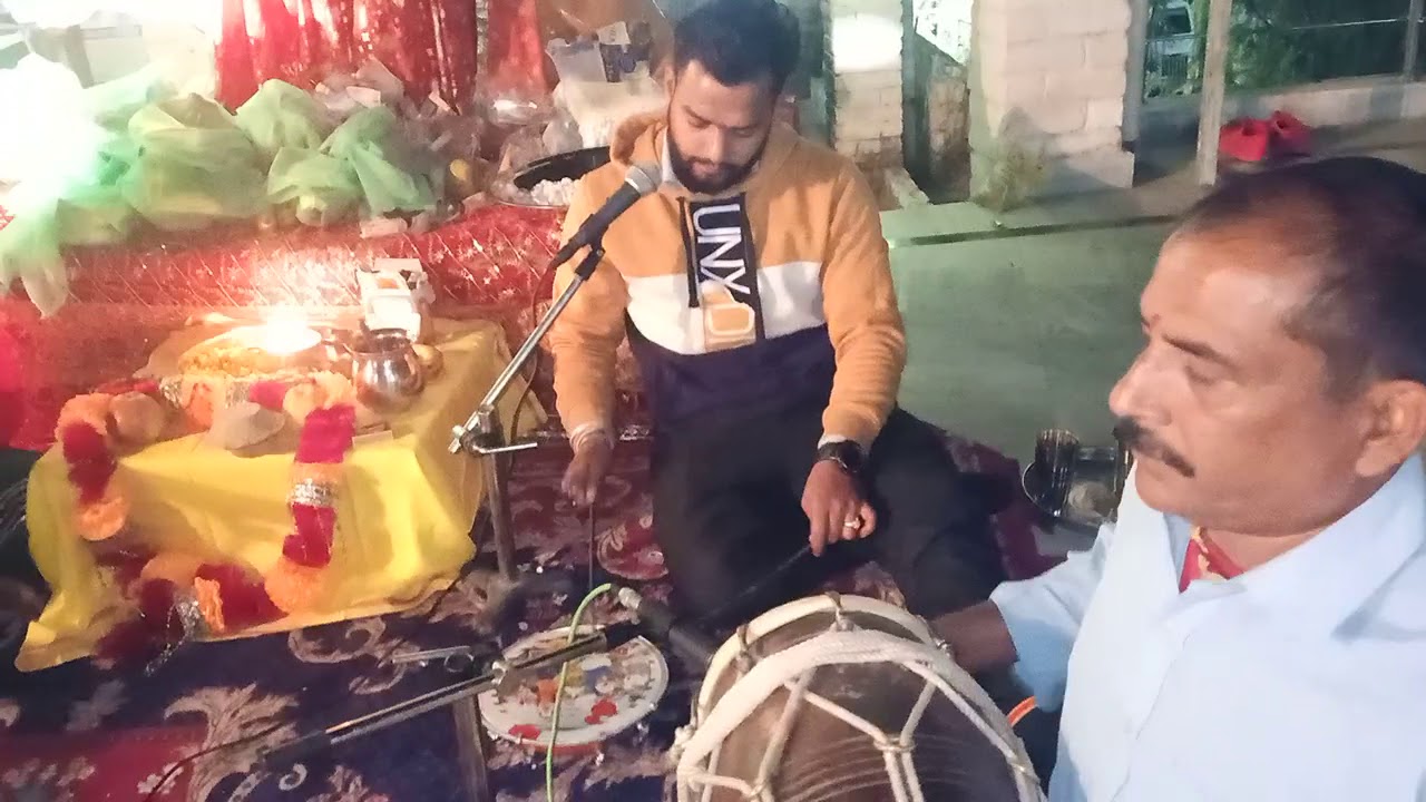 bhajan sandhya at lakshmi Narayan temple kangoo. distt Hamirpur. (HP)