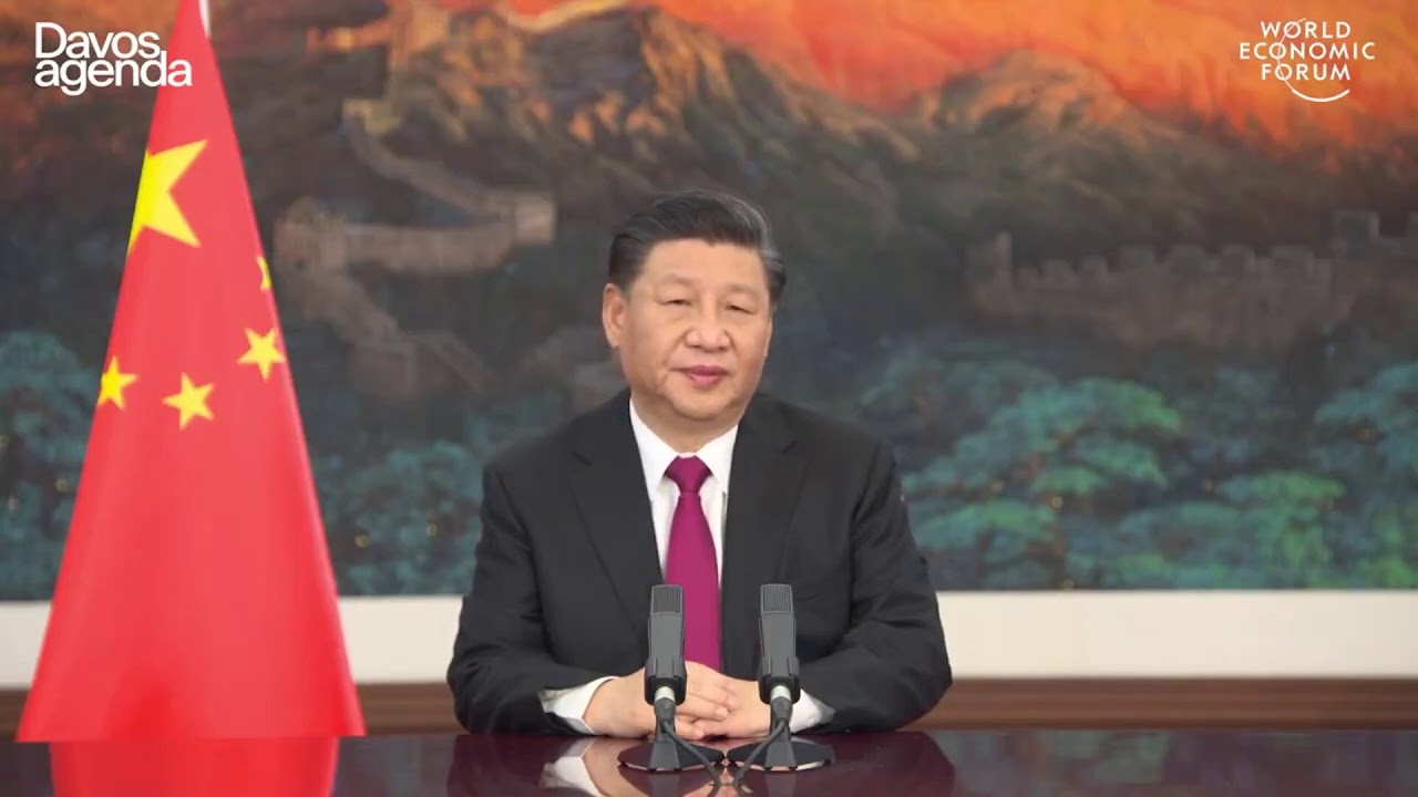 Xi Jinping President of the Peoples Republic of China - DAVOS AGENDA 2021.