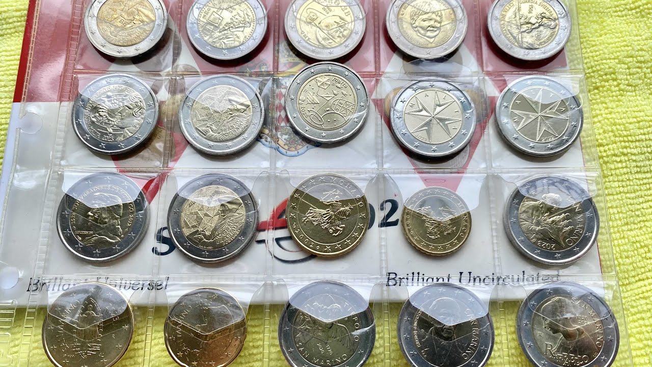 Rare Euro coins Monaco Vatican San Marino Andorra~€1000