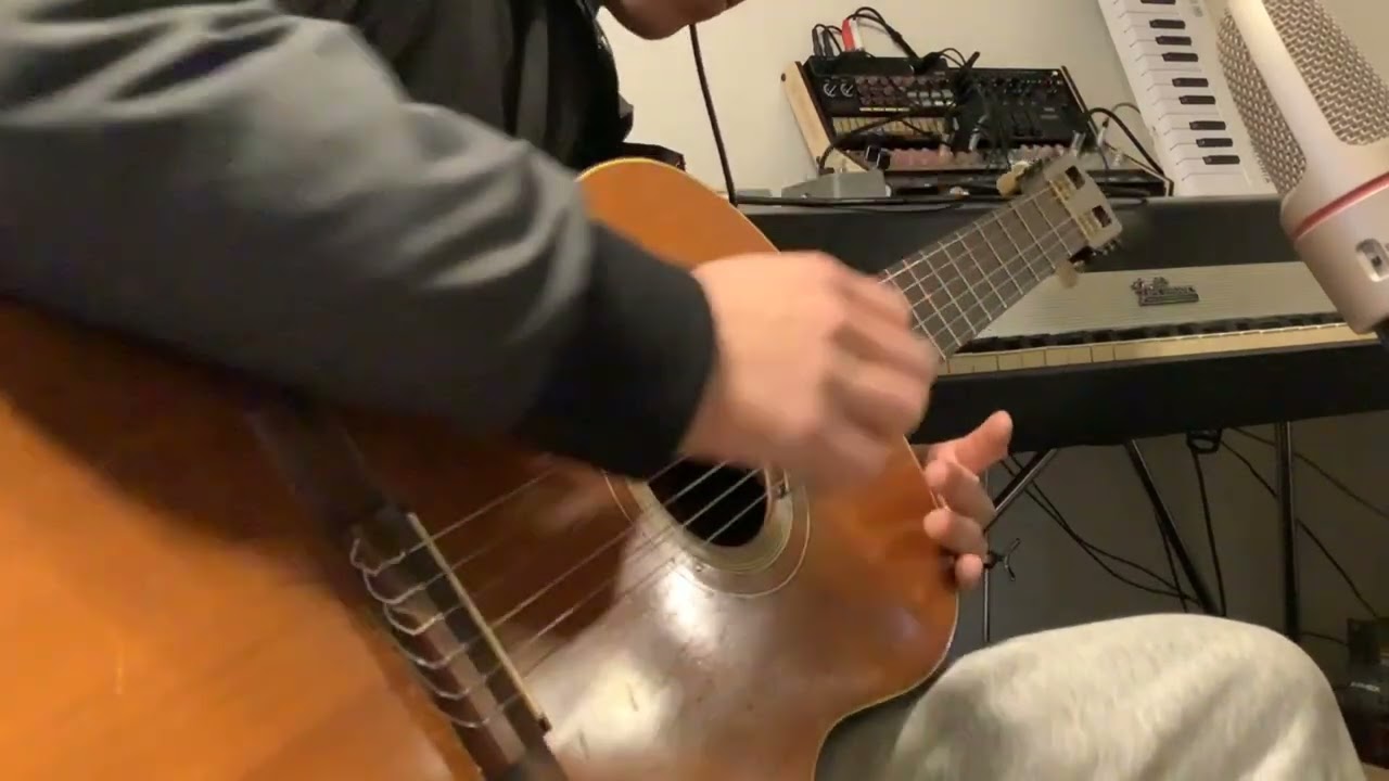 Fly On the Wall - XTC cover on guitar