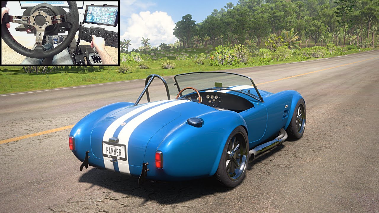 Shelby Cobra - (600hp Big Block) - Forza Horizon 5 Gameplay - FH5 4K - Steering Wheel Camera
