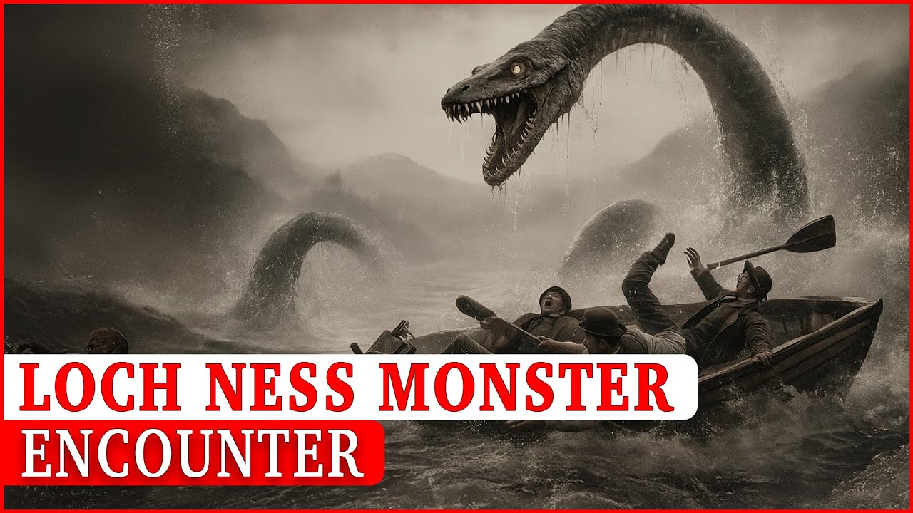 In 1907, surveyors swore that a MONSTER with a long neck was hunting them in Loch Ness