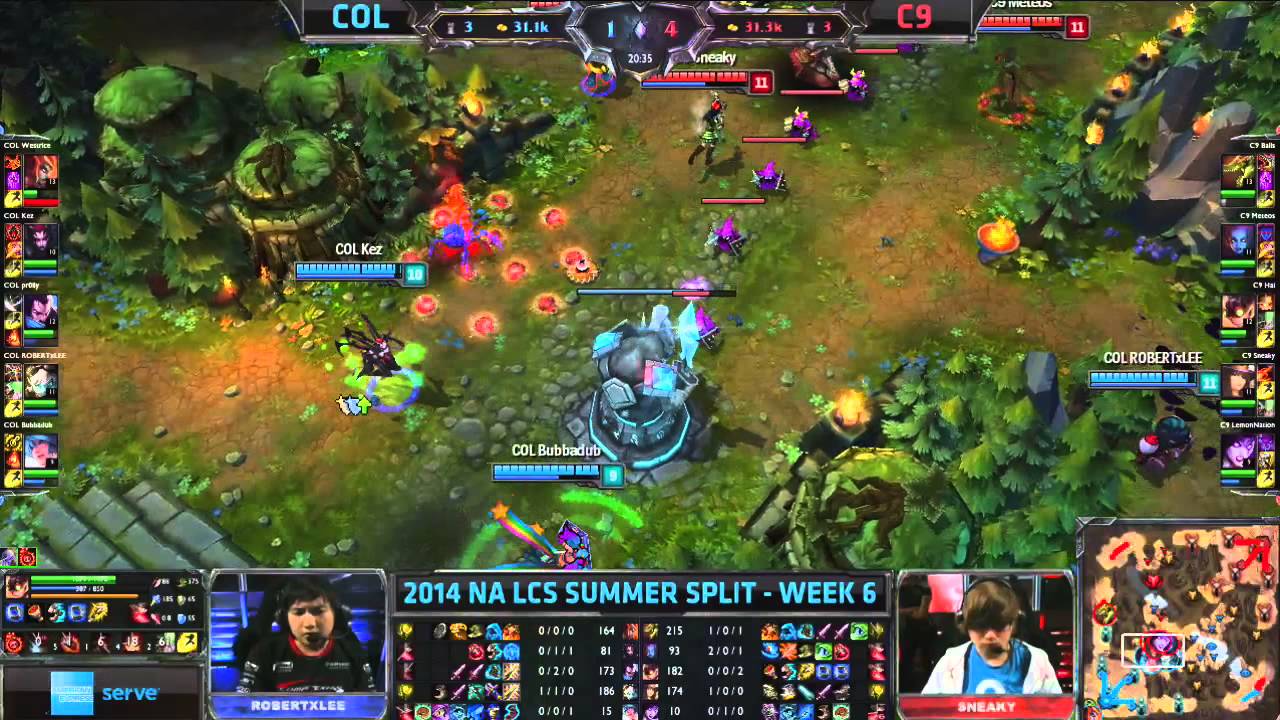 COL vs C9 - 2014 NA LCS Summer W6D1