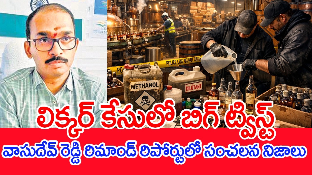లిక్కర్ కేసులో బిగ్ ట్విస్ట్..వాసుదేవ్ రెడ్డి రిమాండ్ రిపోర్టులో సంచలన నిజాలు | #spt