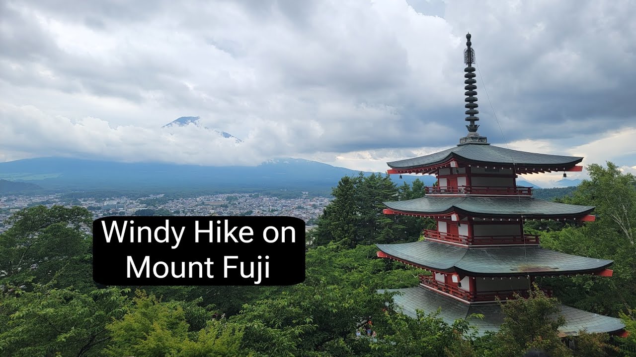 I had to stop my Mt. Fuji hike just short of the top.