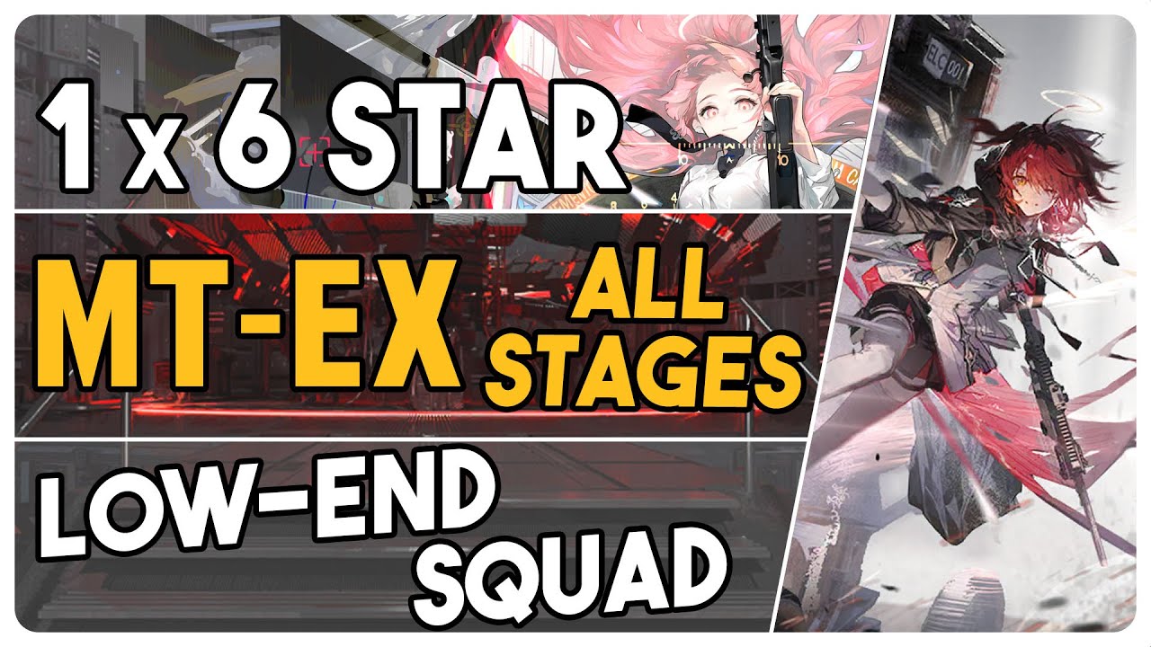 MT-EX-1 to 8 + Challenge Mode | Low End Squad |【Arknights - アークナイツ】
