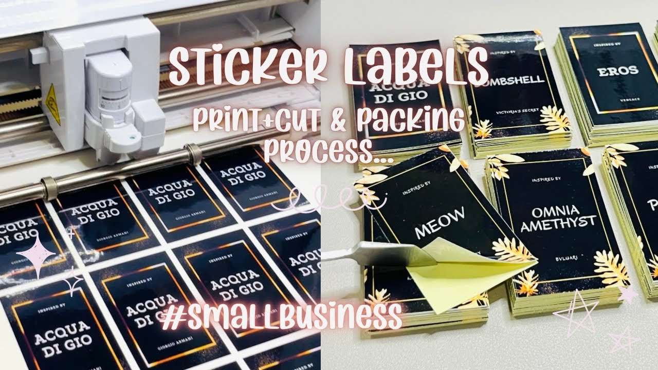 Sticker Labels For Perfume Business! 🤍 | narizabeybe❥ #smallbusiness