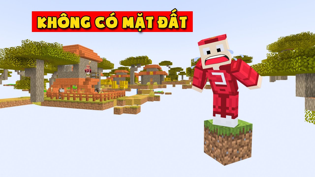 Minecraft Nhưng Không Có Mặt Đất