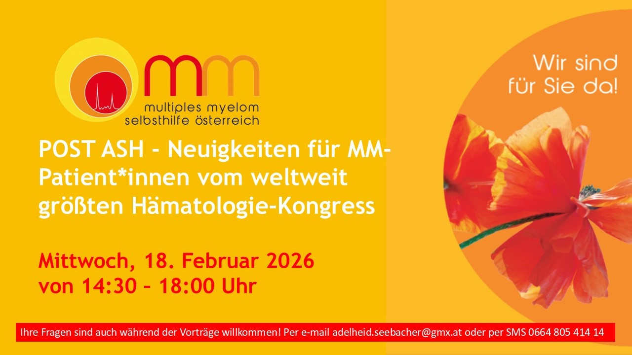 POST ASH - Neuigkeiten für MM Patient*innen