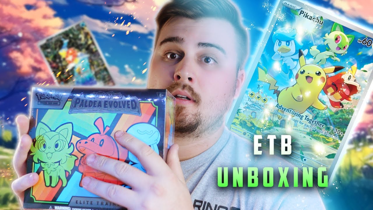 Finding AMAZING Cards In Paldea Evolved Elite Trainer Box
