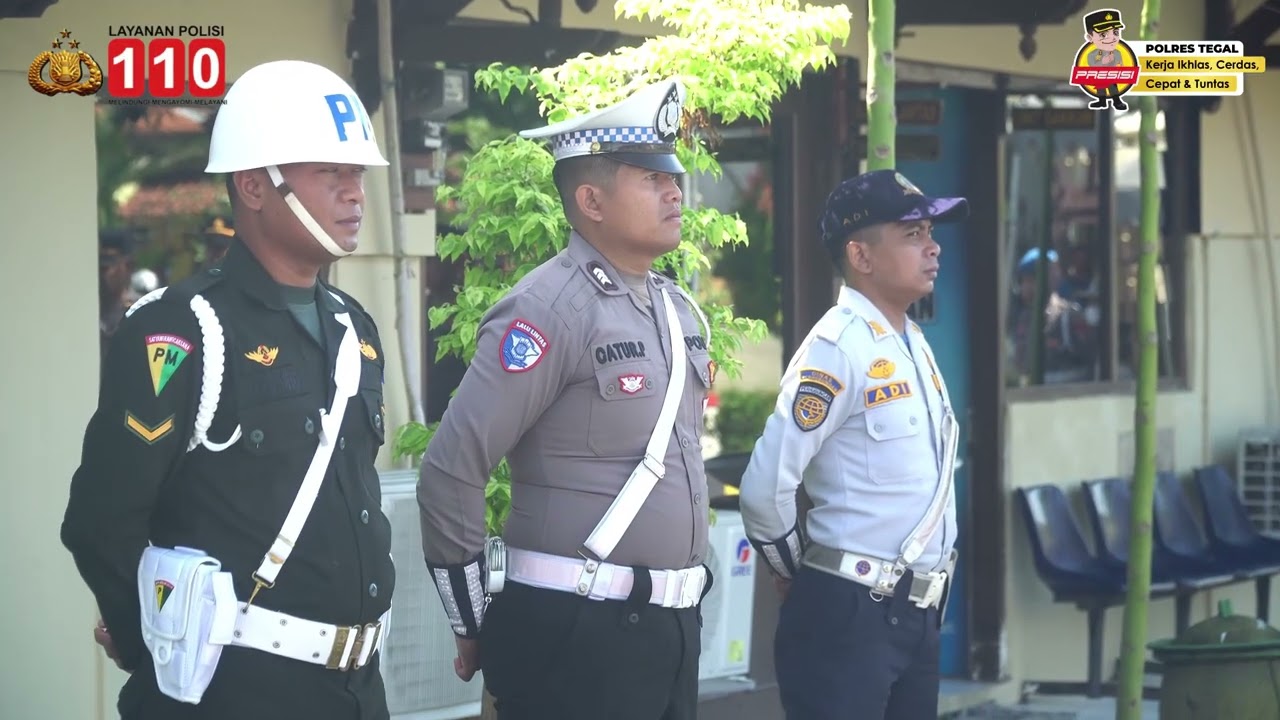 Polres Tegal Laksanakan Apel Gelar Pasukan Operasi Zebra Candi 2025