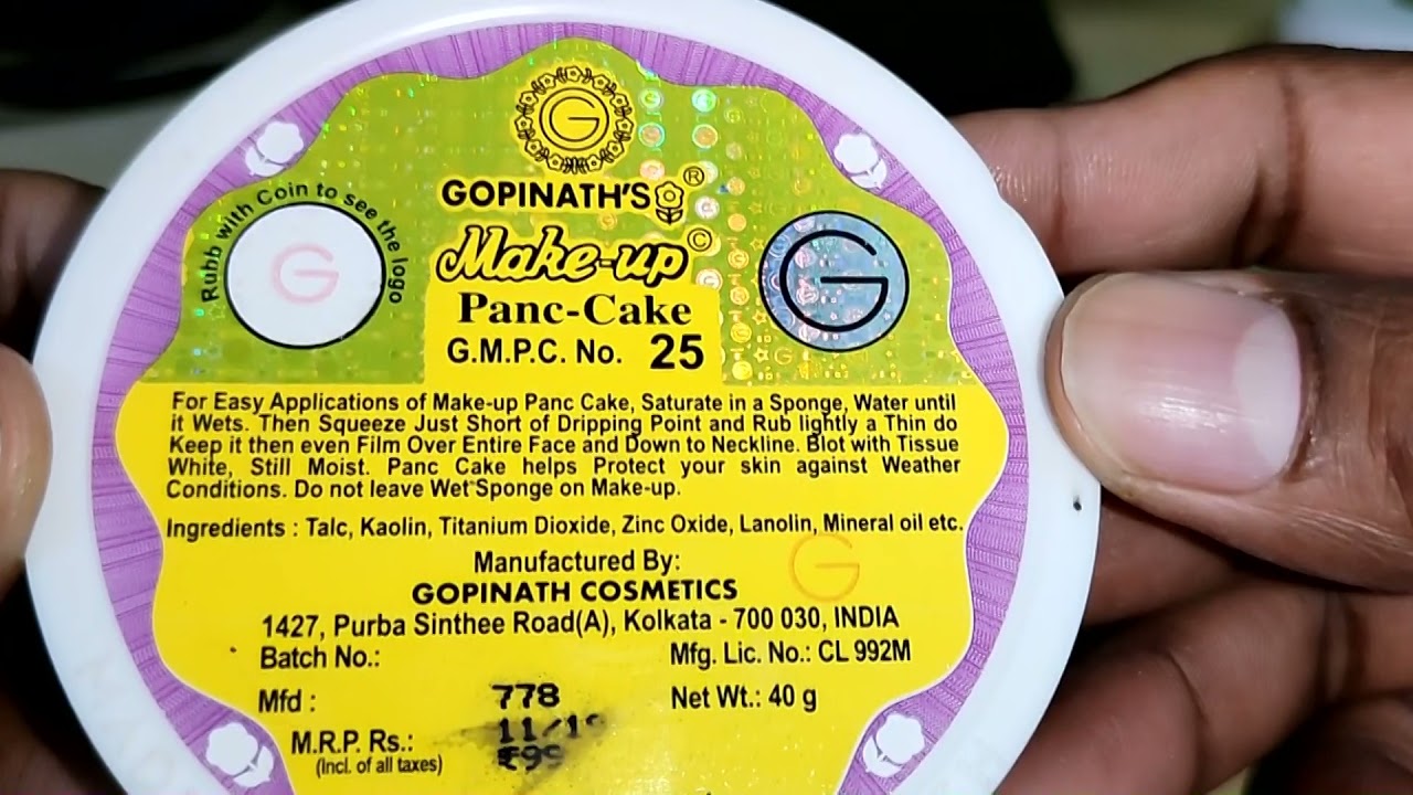 Panc Cake 25 of Gopinaths Make up