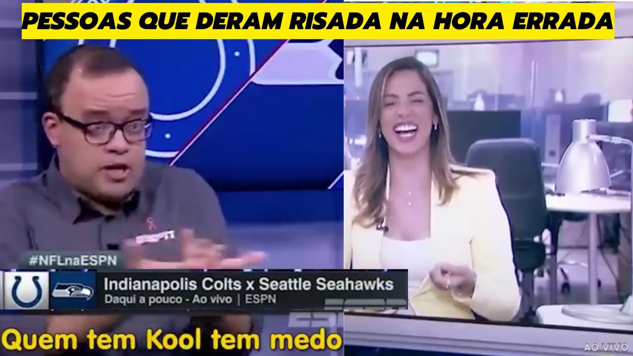 JORNALISTAS QUE DERAM RISADA NA HORA ERRADA