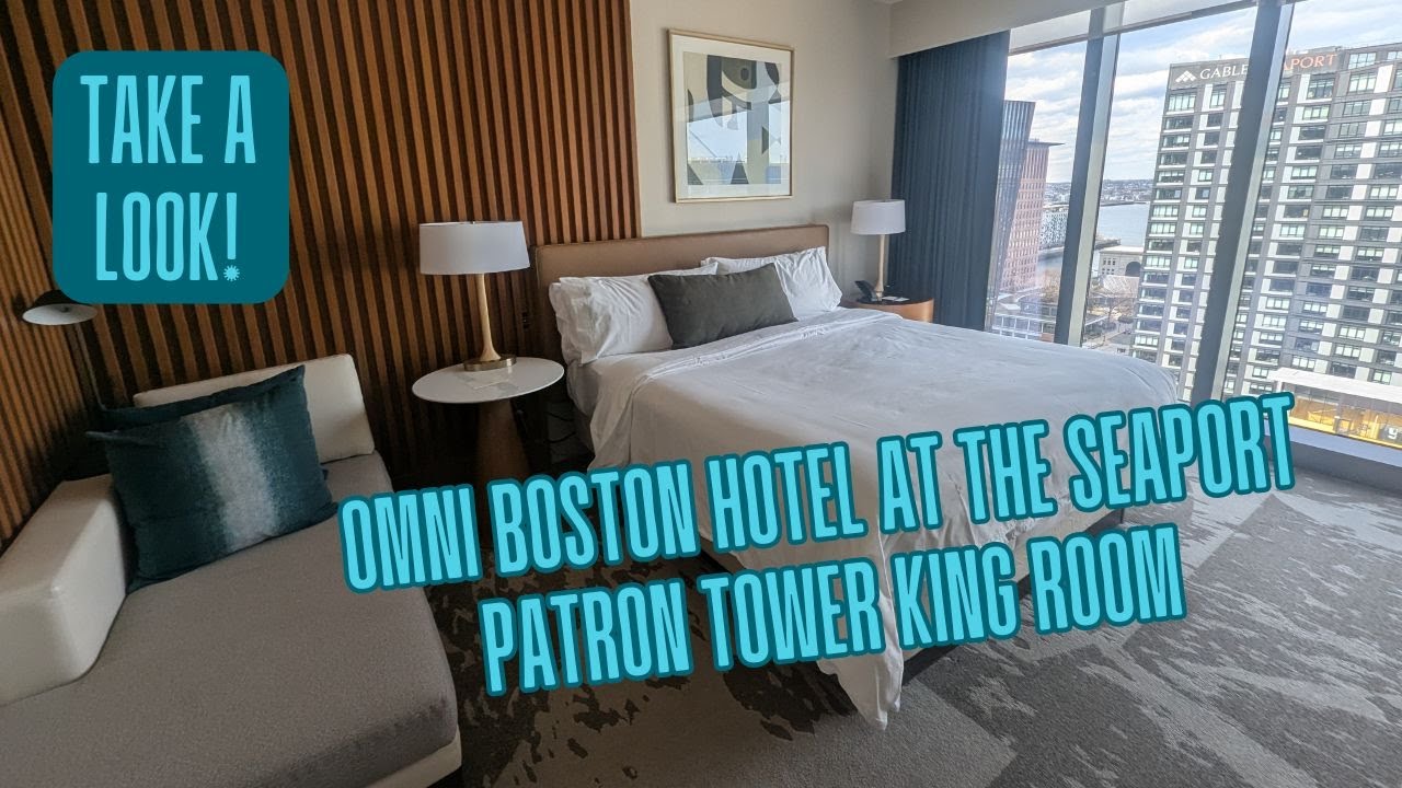 Omni Boston Hotel at the Seaport Patron Tower King Room Tour