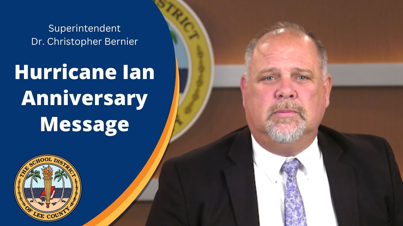 Superintendent Hurricane Ian Anniversary Message