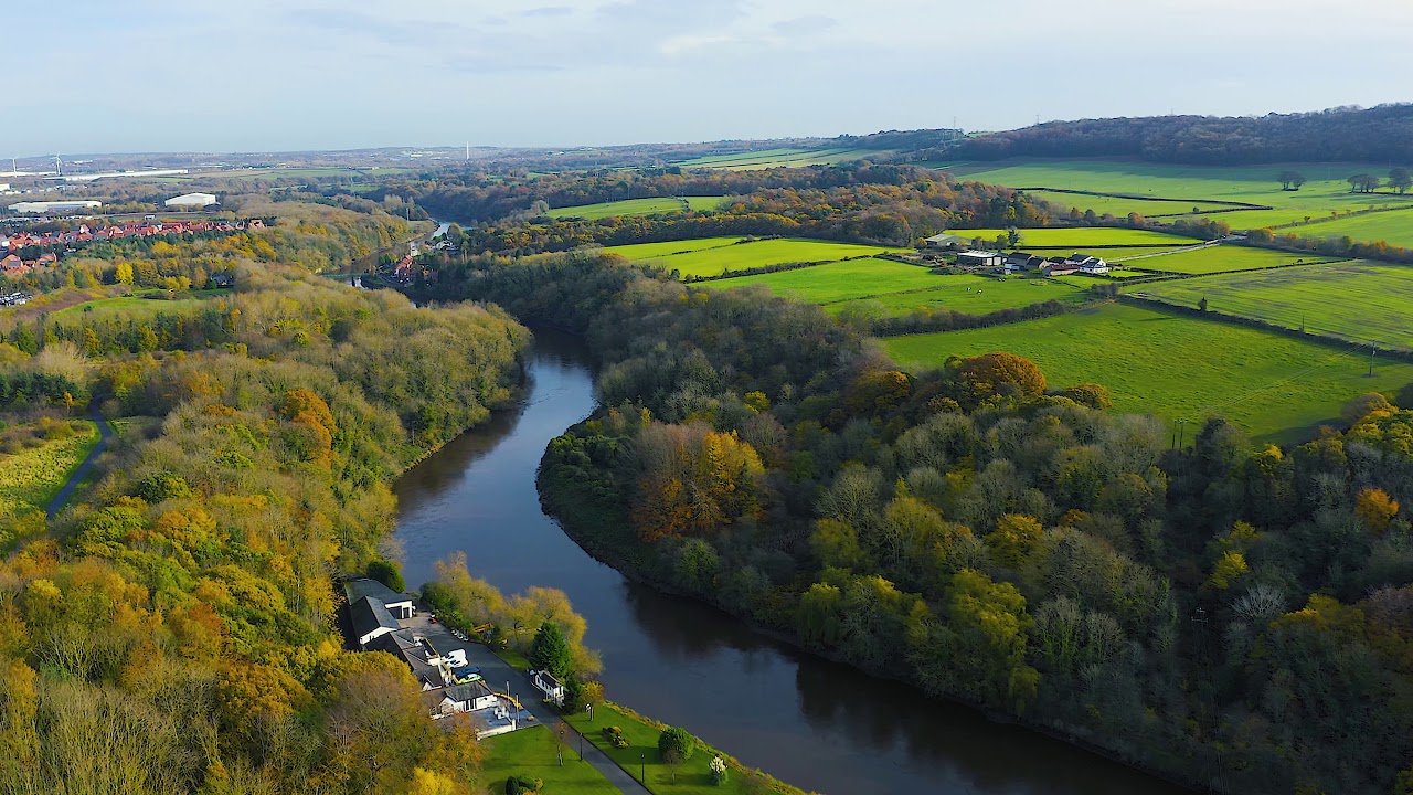 River Wear drone footage
