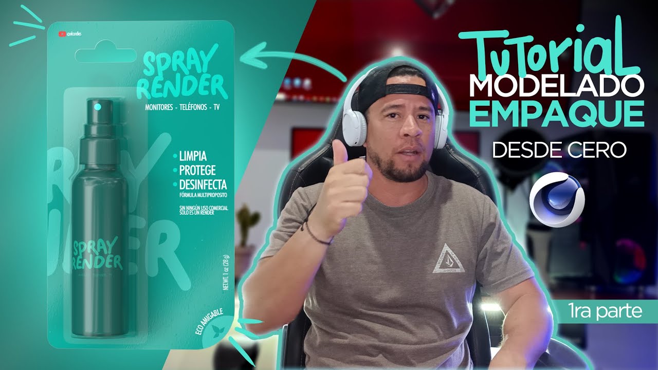 Como modelar un empaque con ilustrador y cinema 4d