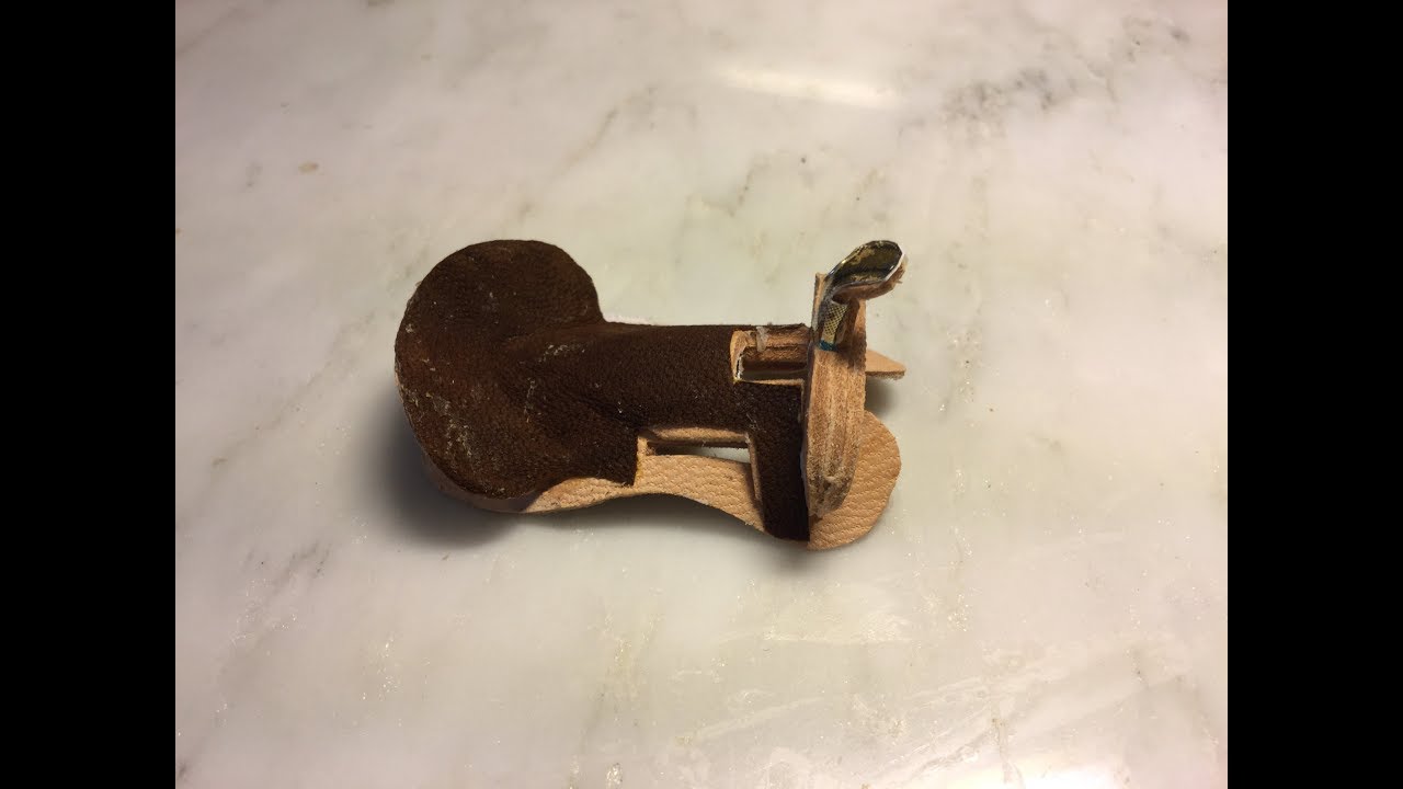 How to make a leather Western Saddle tree for the model horse arena.