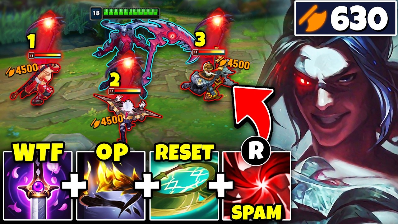 THE MOST BROKEN KAYN BUILD YOU'LL EVER WITNESS! (630 AD - ULT 3 TIMES PER FIGHT)