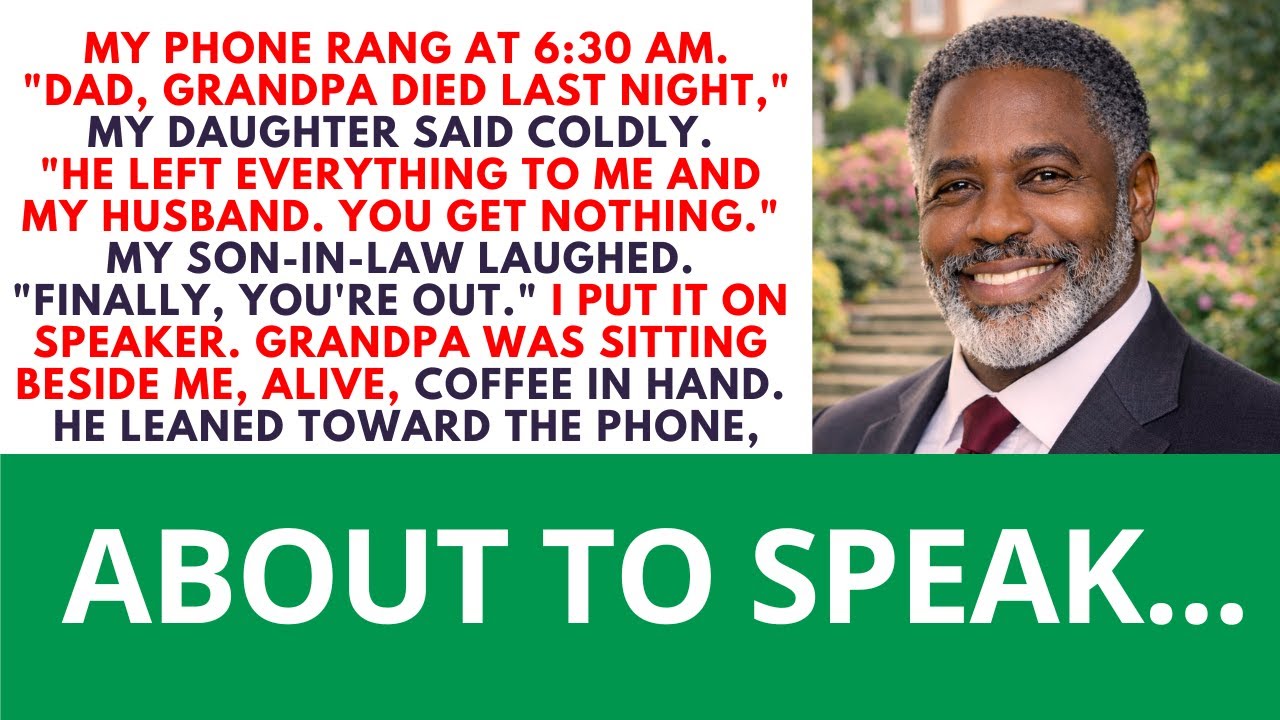 My Daughter Called “Grandpa Died—You Get Nothing.” I Smiled… He Sat Beside Me...
