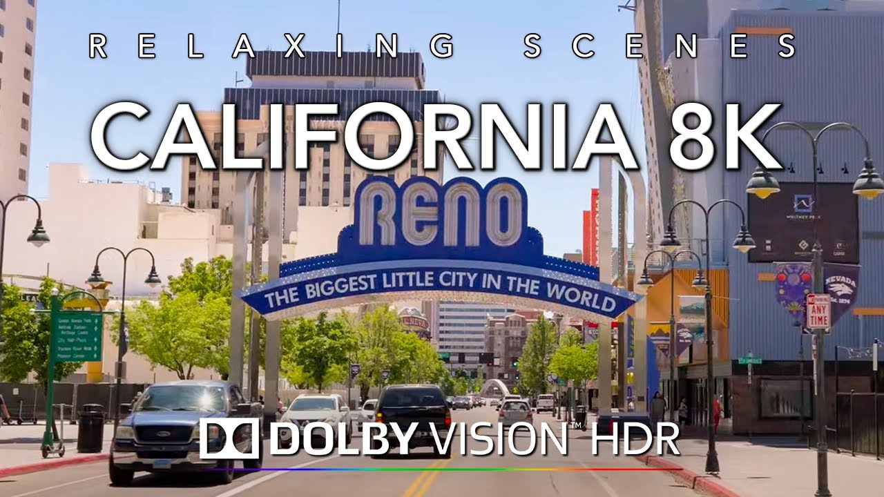 Road Trip USA Part 5 - Driving Nevada to California 8K Dolby Vision HDR - Reno to Mt Shasta