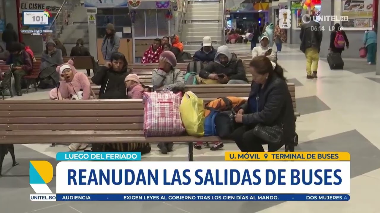 Los viajes desde la Terminal de La Paz se normalizan tras el feriado