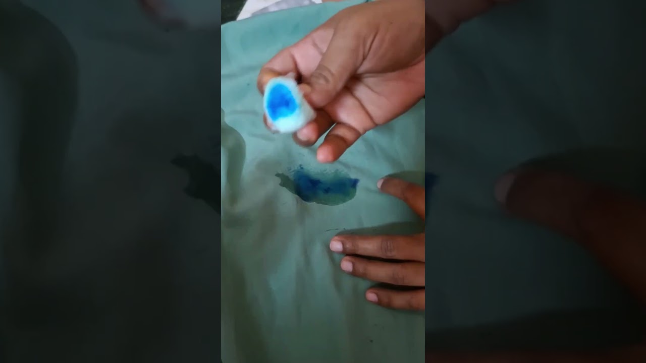 how to remove gel pen ink stains from clothes//easy life hack #shorts