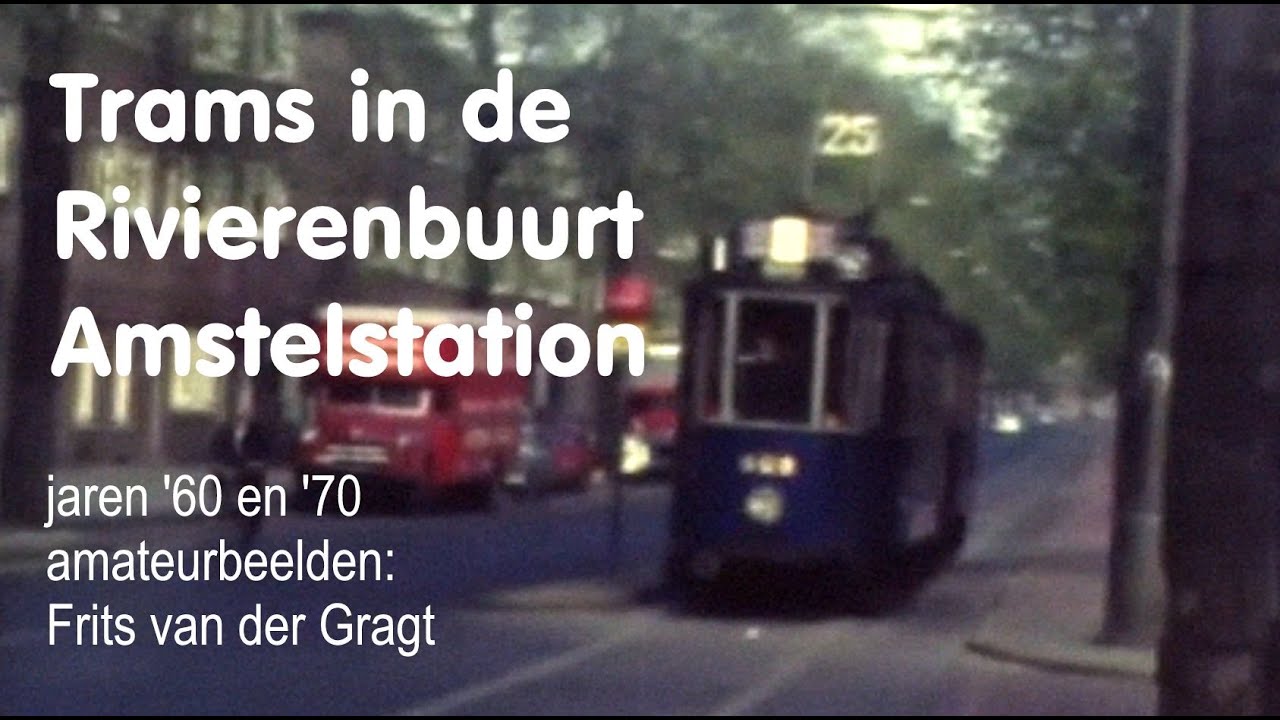 Trams in de Rivierenbuurt 1960 - Amsterdam