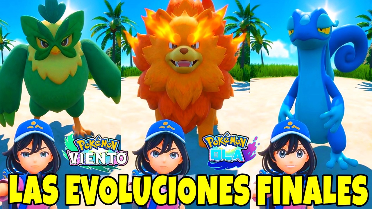 ASI PODRIAN ser las EVOLUCIONES FINALES de los INICIALES de POKEMON WIND and WAVES