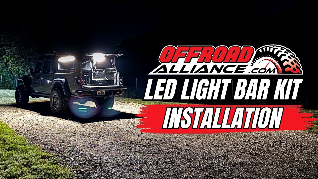 Offroad Alliance LED Light Bar Kit Installation Guide for SmartCap and other Truck Caps