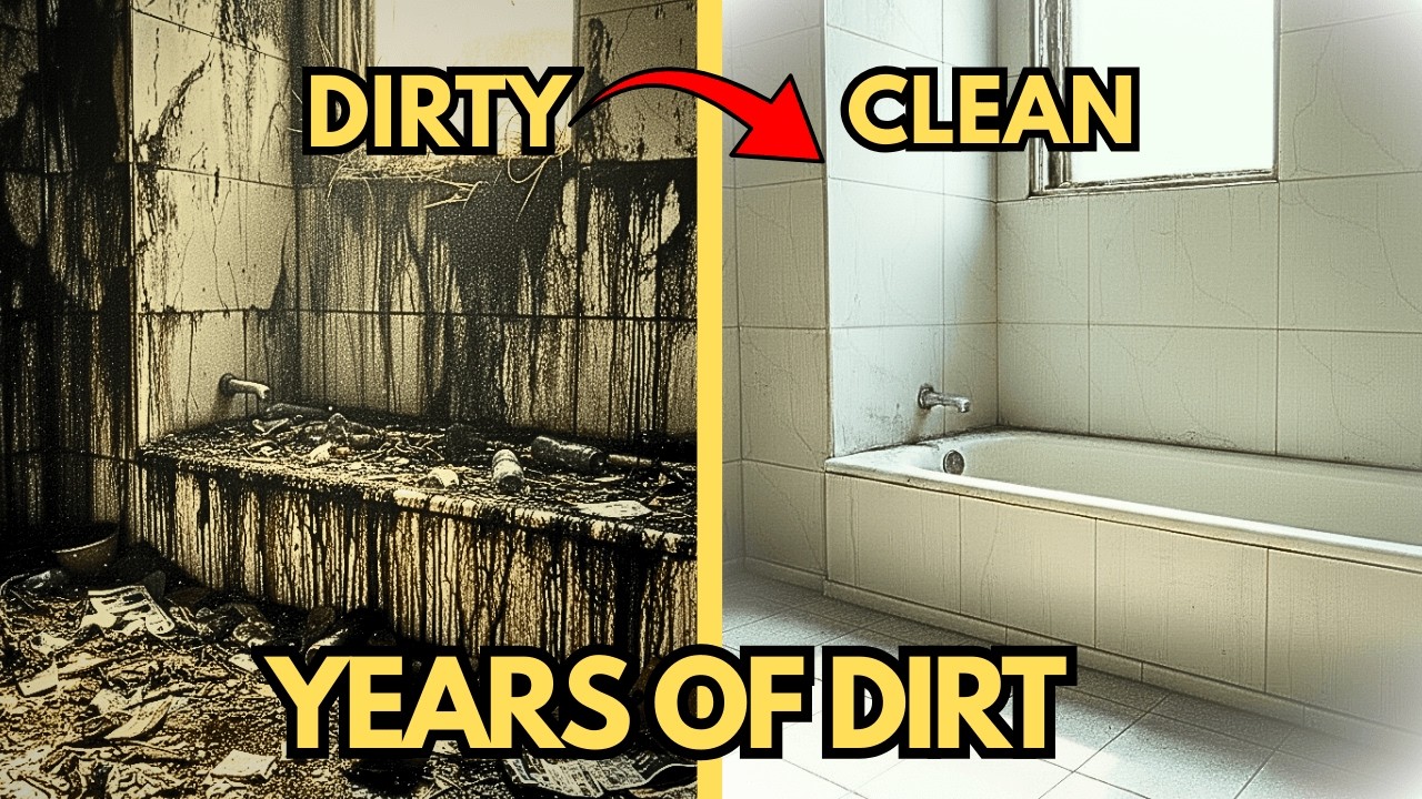 ASMR Satisfying Cleaning | Bathroom Abandoned for Years