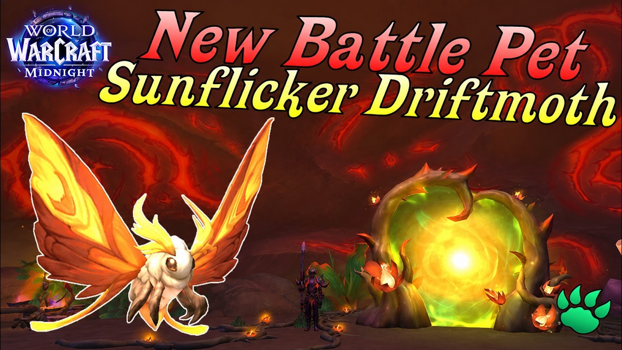 Sunflicker Driftmoth - New WoW Battle Pet