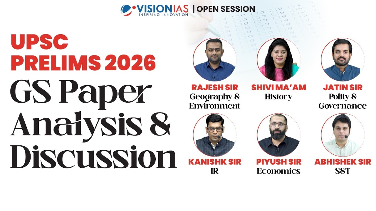 Open Session I UPSC Prelims 2026 I GS Paper Analysis & Discussion