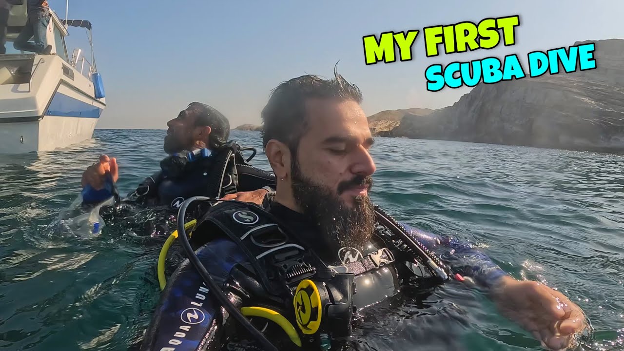 My first scuba dive in Karachi 😍 Halat kharab hogai ft @MaritimeMarvel