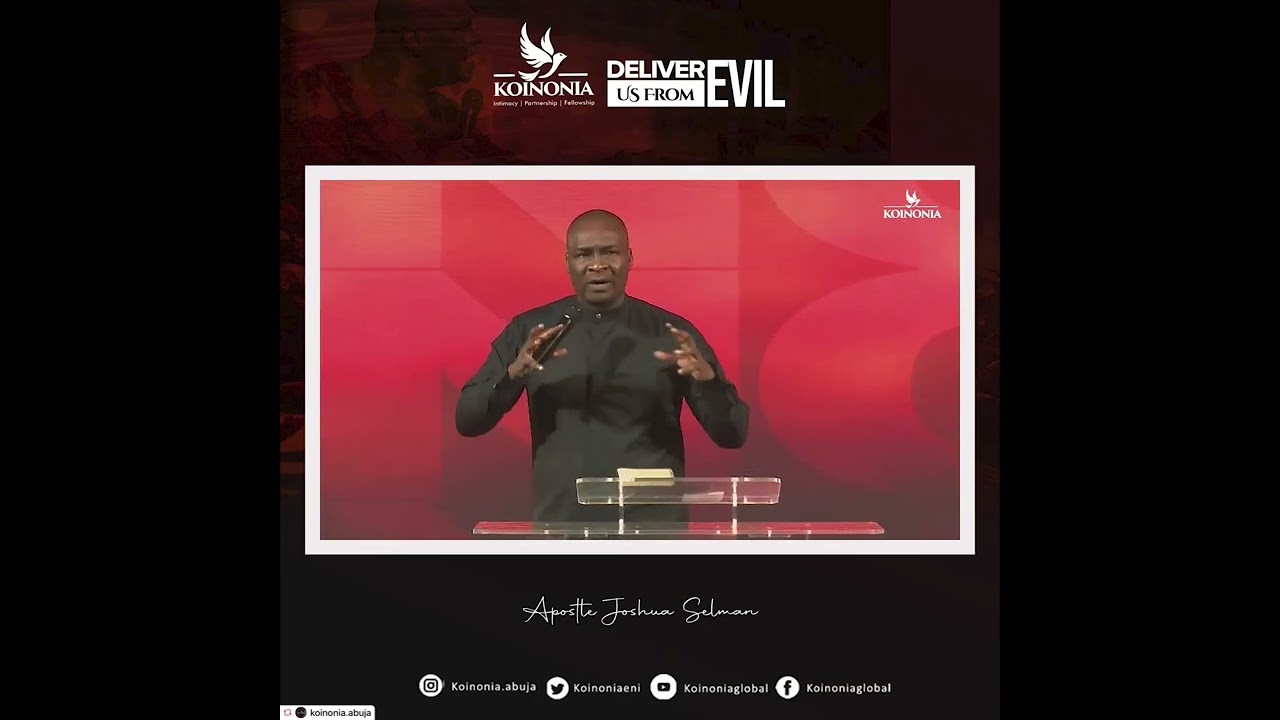 Three levels of Evil by Apostle Joshua selman knowing this will set you free
