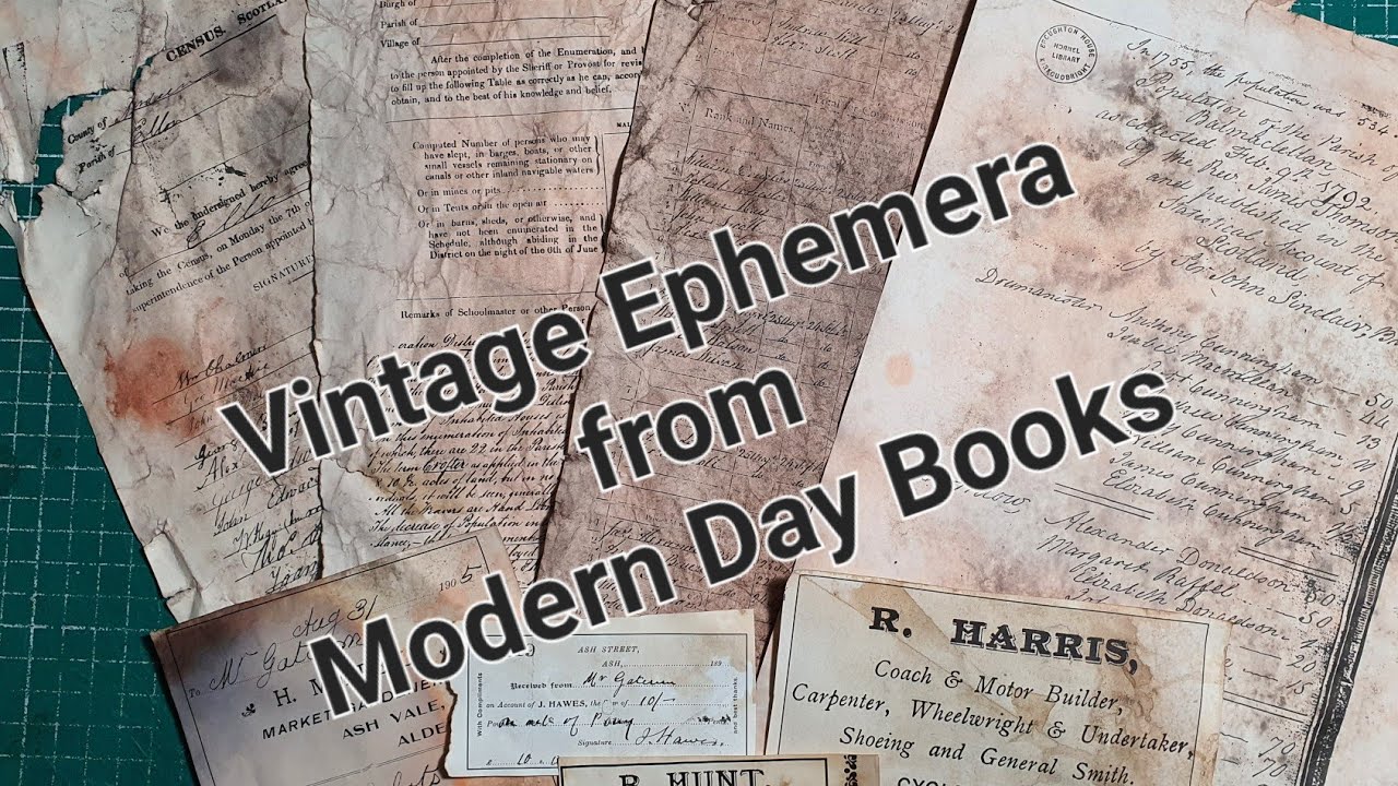 Vintage Ephemera from Modern Day Books