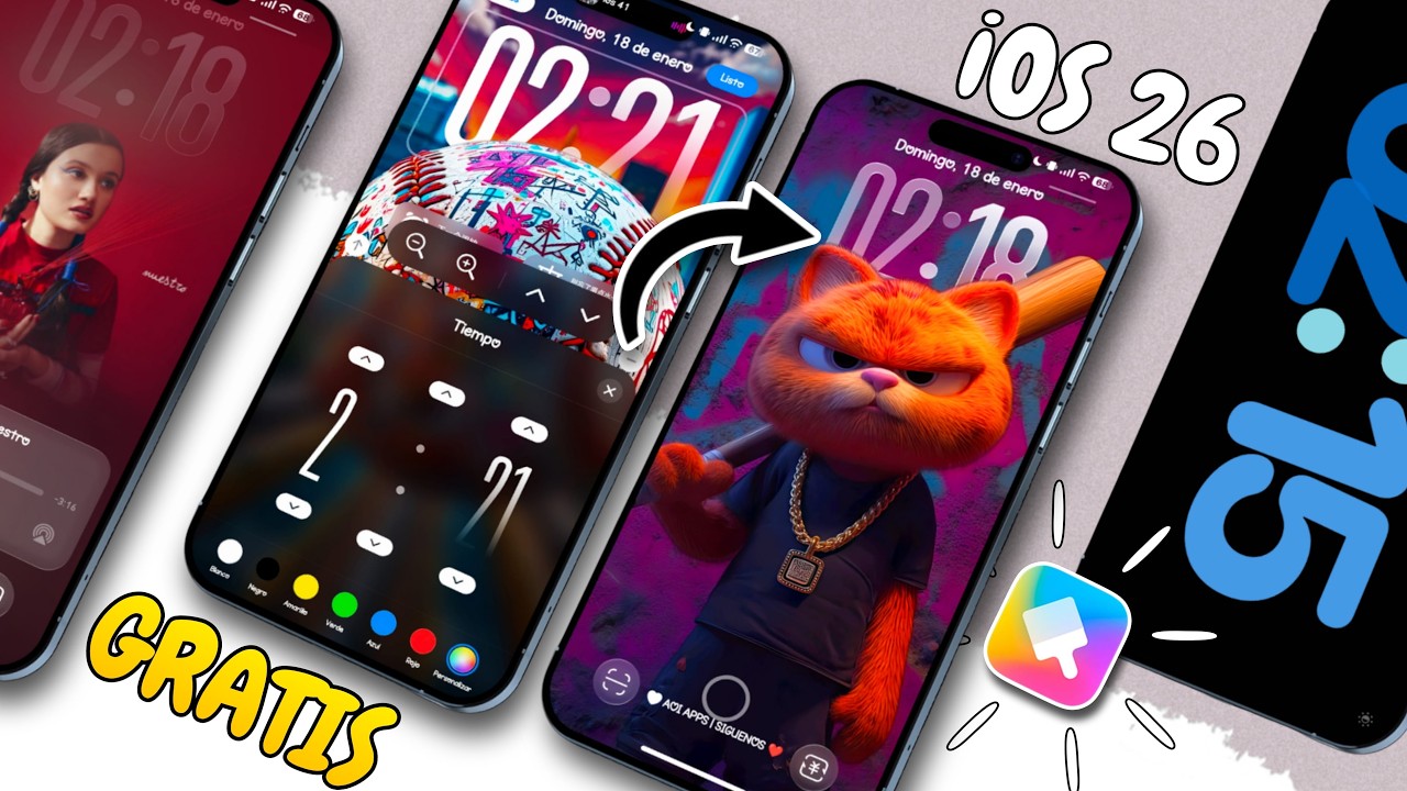 EL MEJOR tema de iOS 26 es GRATIS en HyperOS + Liquid Glass, Dynamic Island, Always on Display & MAS
