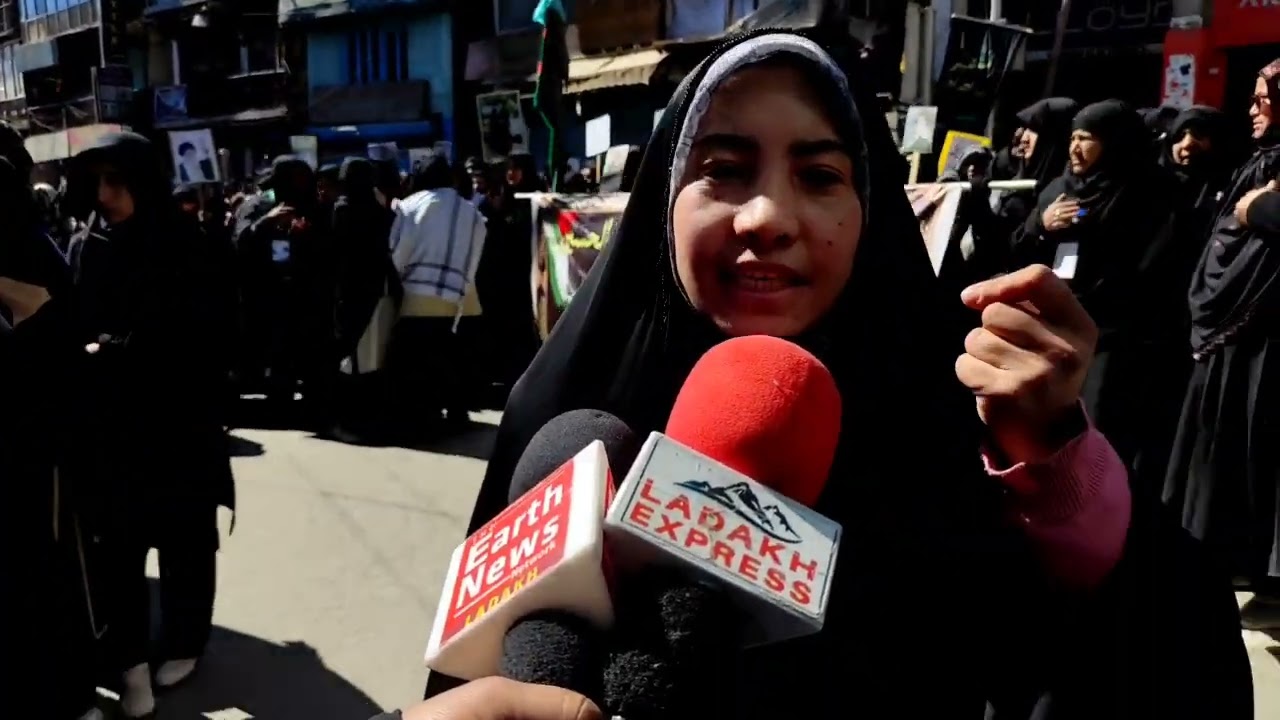 3 Days of Shutdown in Kargil,  Streets Filled with Grief Over Iran's Supreme Leader martyrdom.