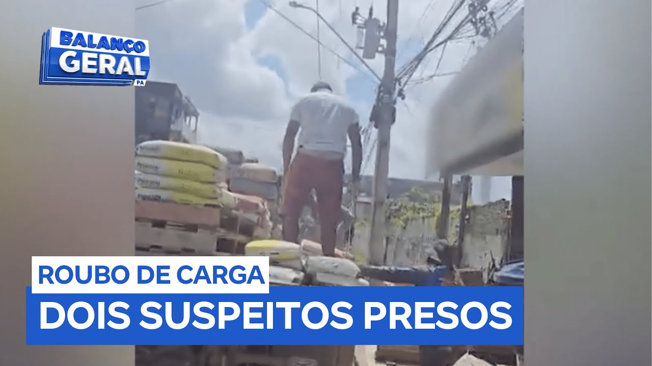 Dois suspeitos são presos após roubo de carga milionária de cimento em Marituba (PA)